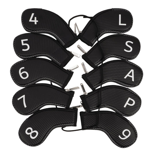 Black PU Printing Number Iron Cover 10PCS(4-9,P,A,S,L)