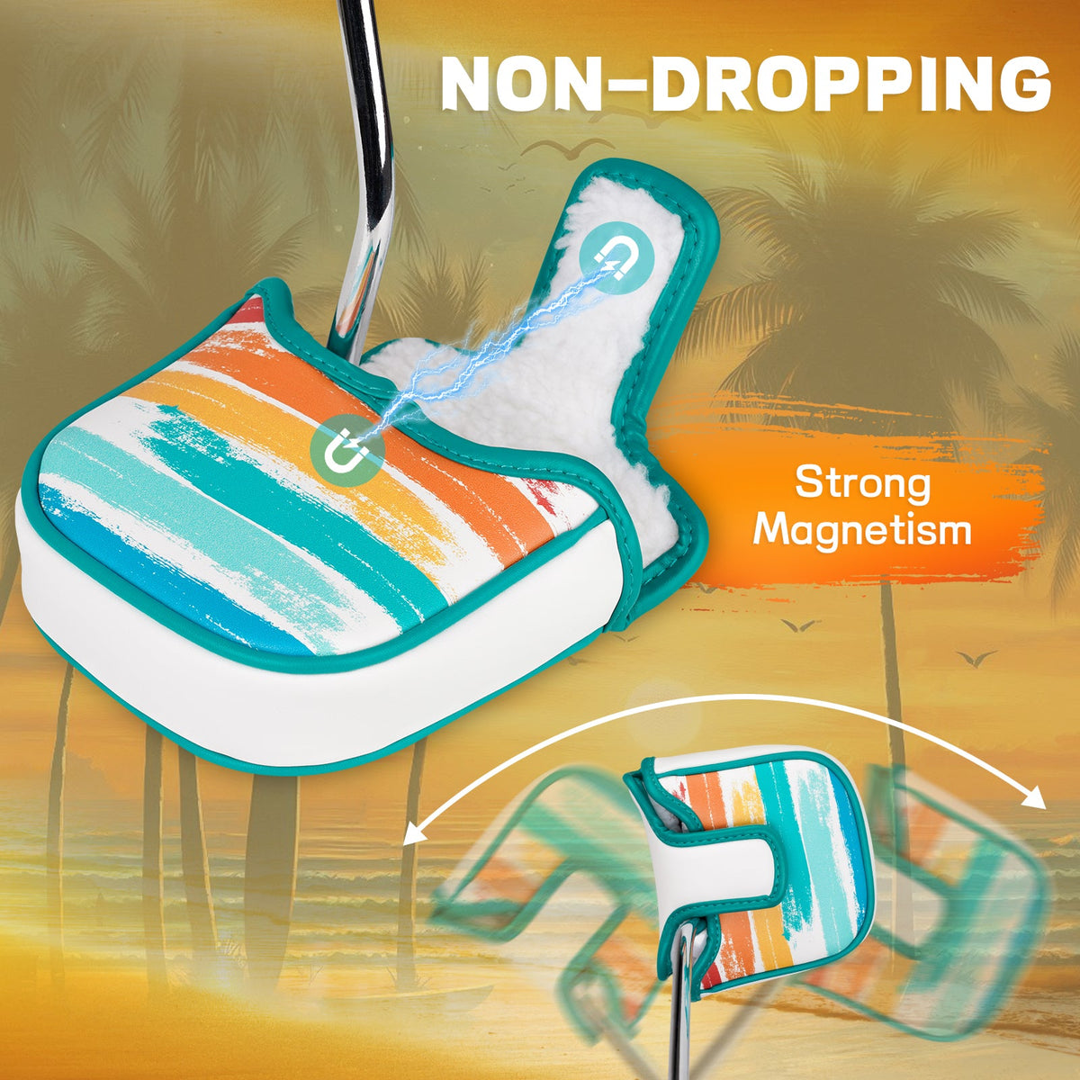 White Coconut Square Putter Head Cover