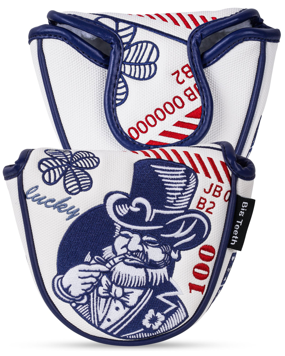 White Lucky Coin Golf Headcover Set