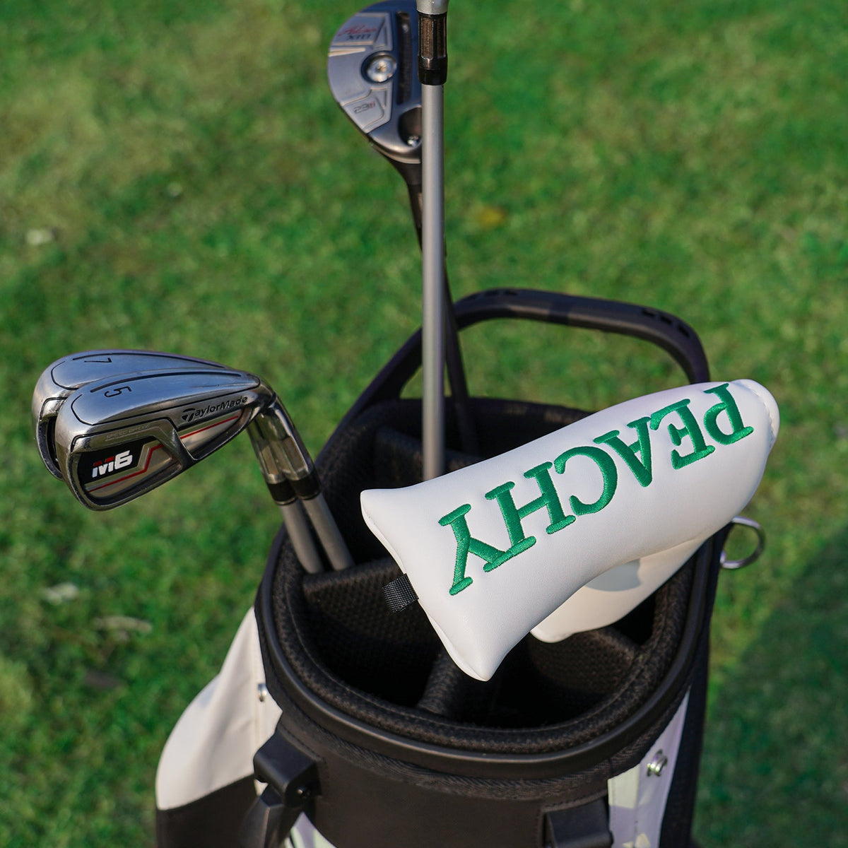 White Peachy Driver Putter Head Cover