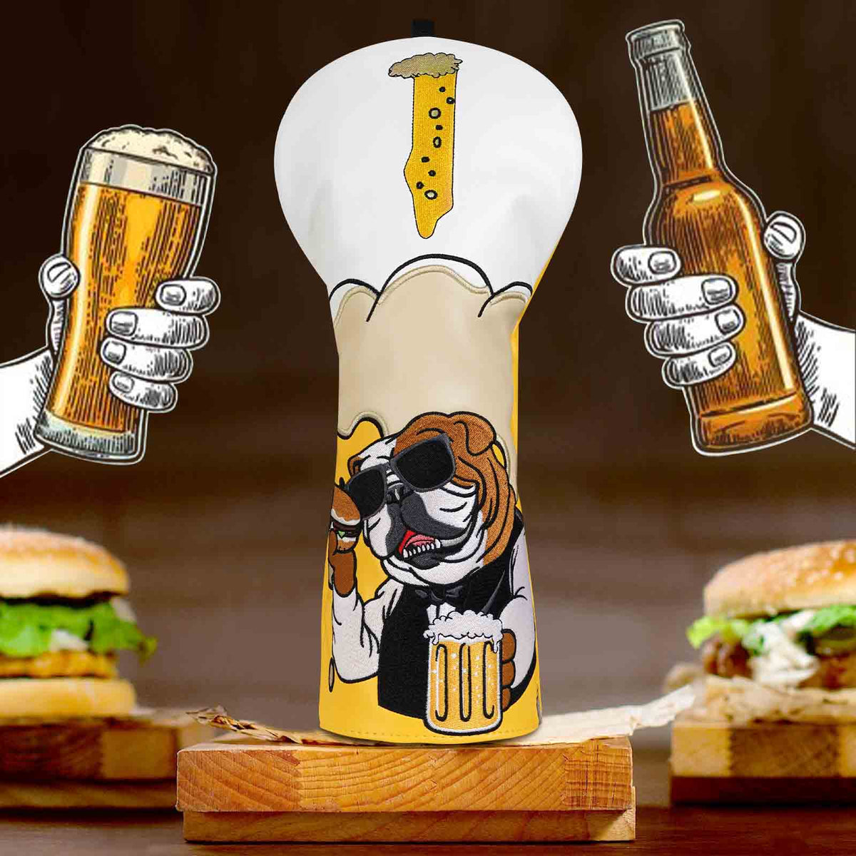 Beer Dog Driver Head Cover