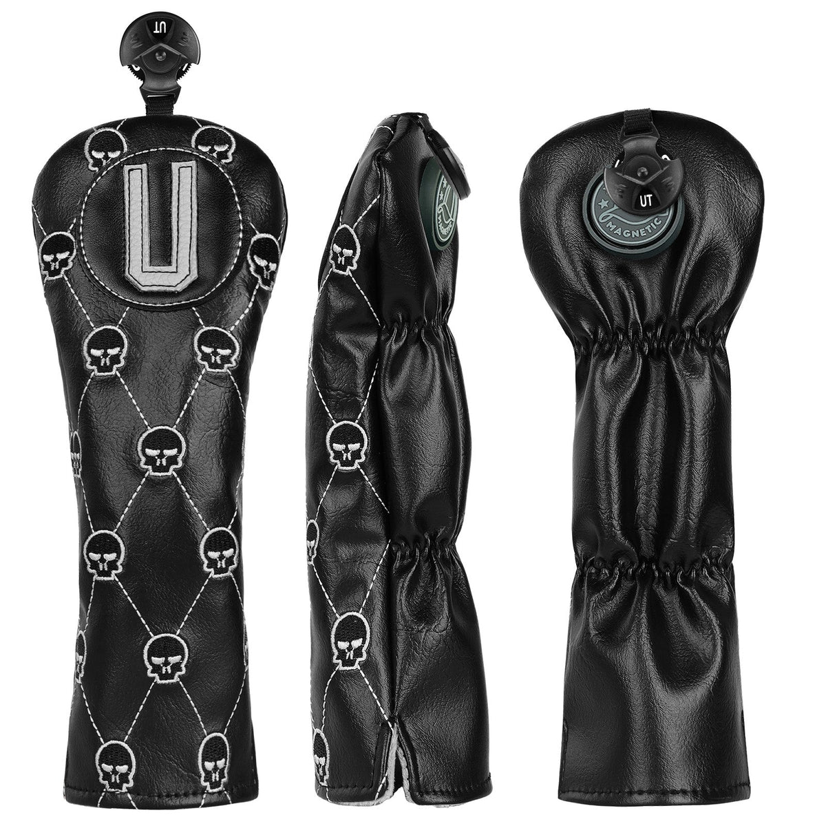 Black Skull Driver Head Cover Set