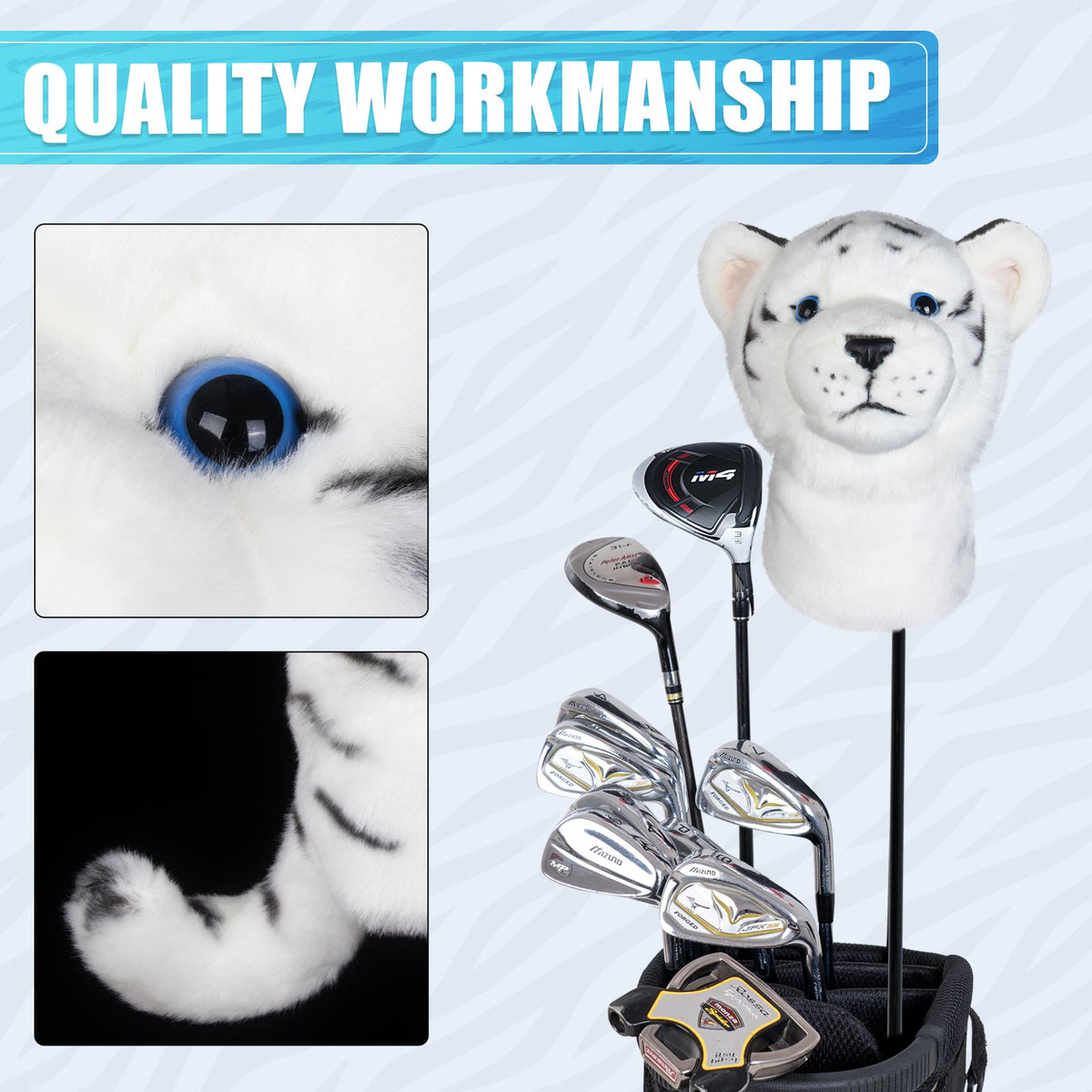 Tiger Driver Head Cover