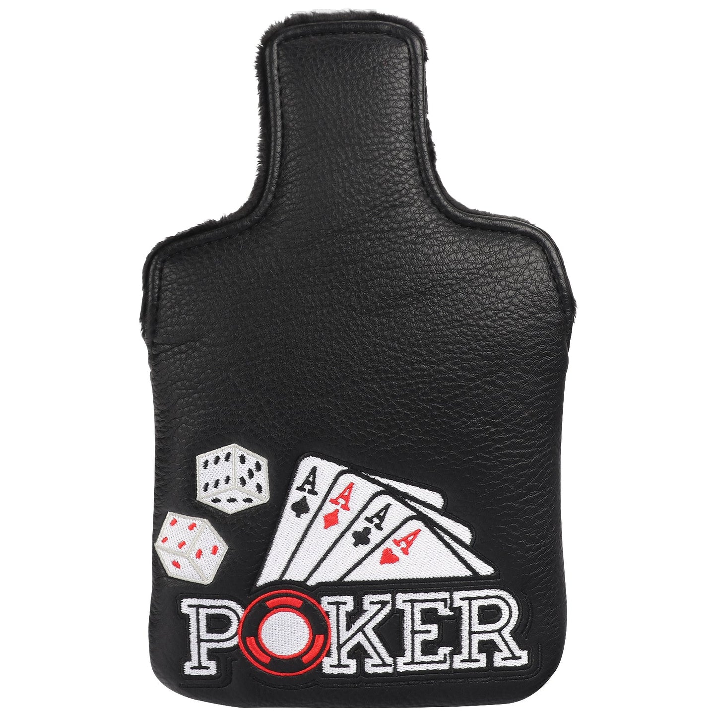 Four Aces Poker Large Mallet Putter Head Cover-CraftsmanGolf