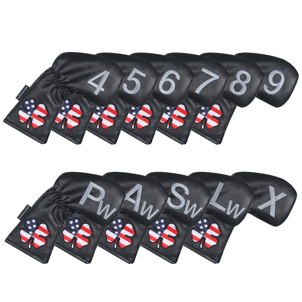 USA flag left headcover iron cover pcs (4-9 A S P L X£© Head Cover