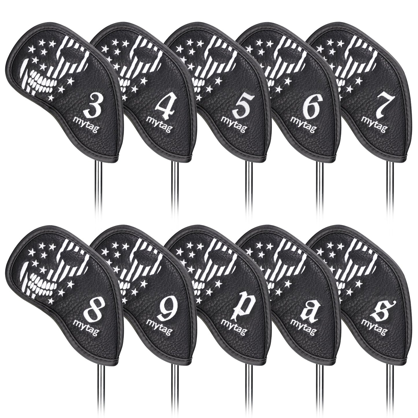 Black Skull Head Cover Set