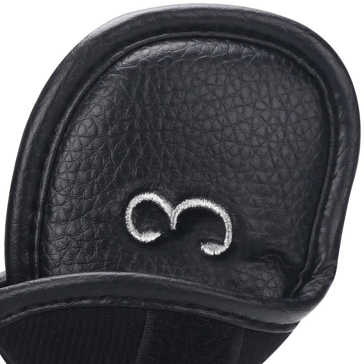 Black PU Iron Cover for Left 12pcs (3-9£¬AW,SW,PW£¬LW,LW) Head Cover