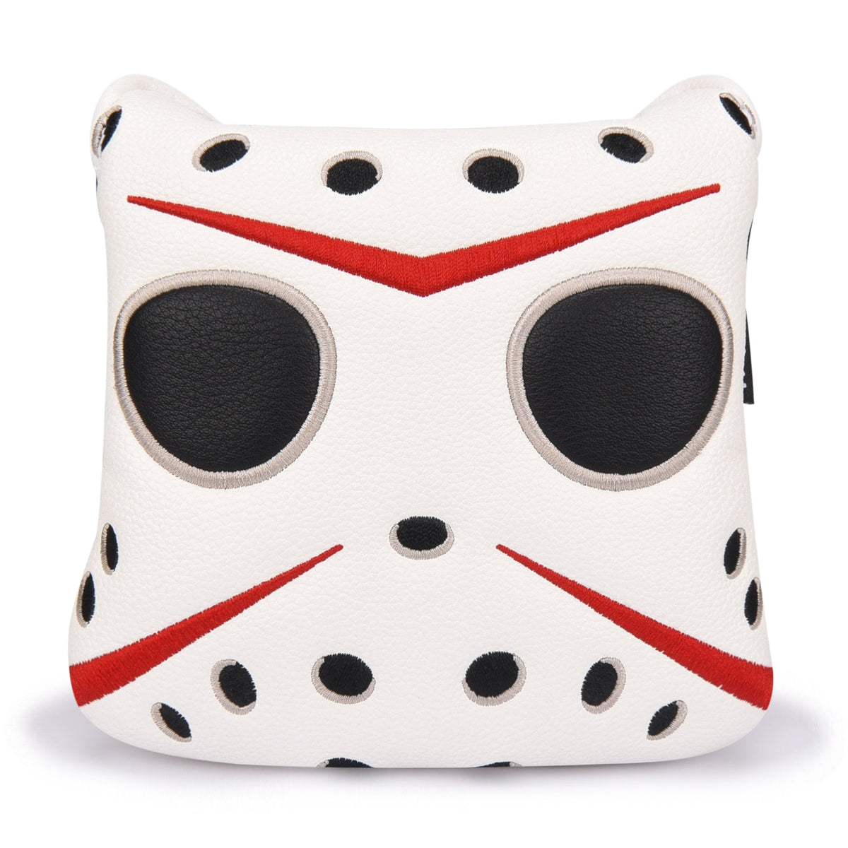 White PU Mask Head Cover Set