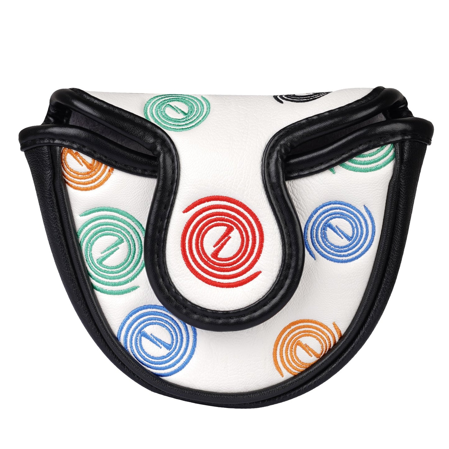 Circle Mallet Heel Shafted Putter Cover White Head Cover
