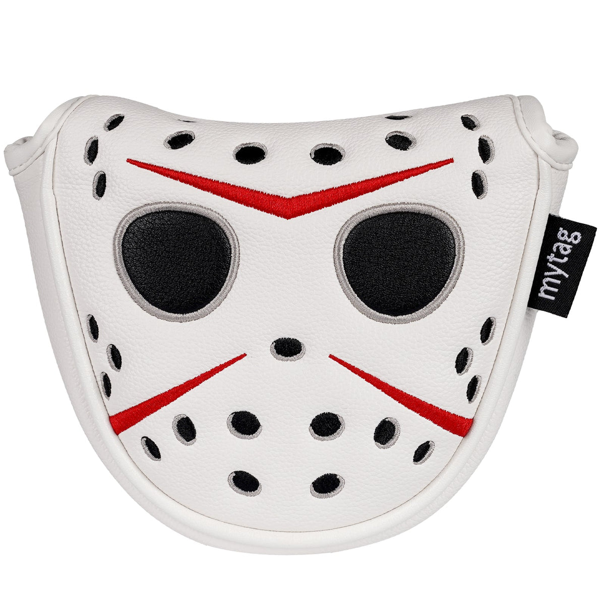 White PU Mask Head Cover Set