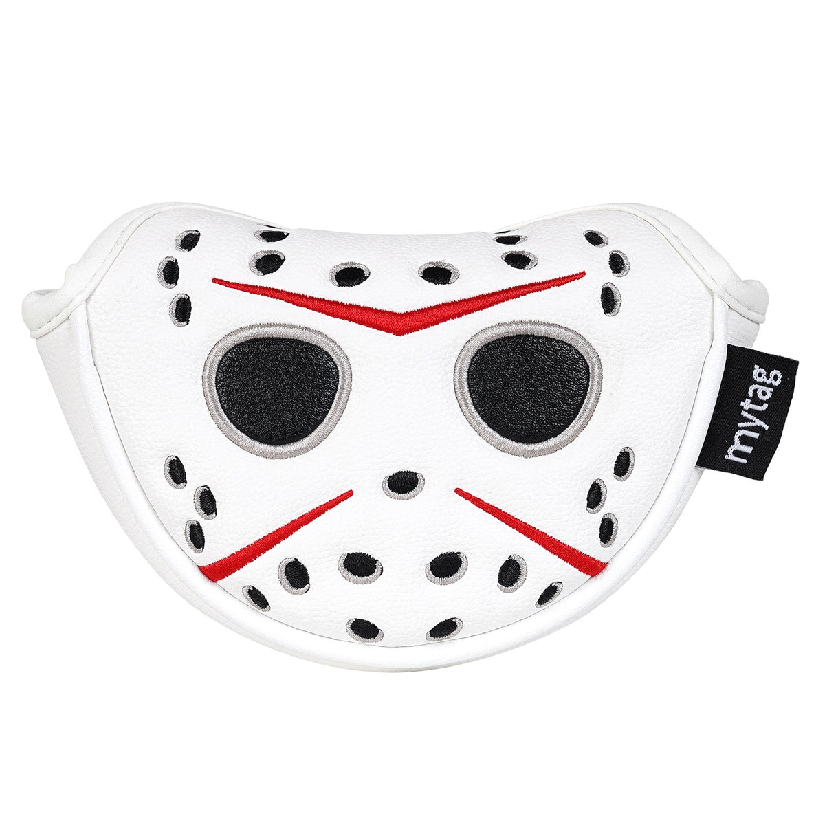 White PU Mask Head Cover Set