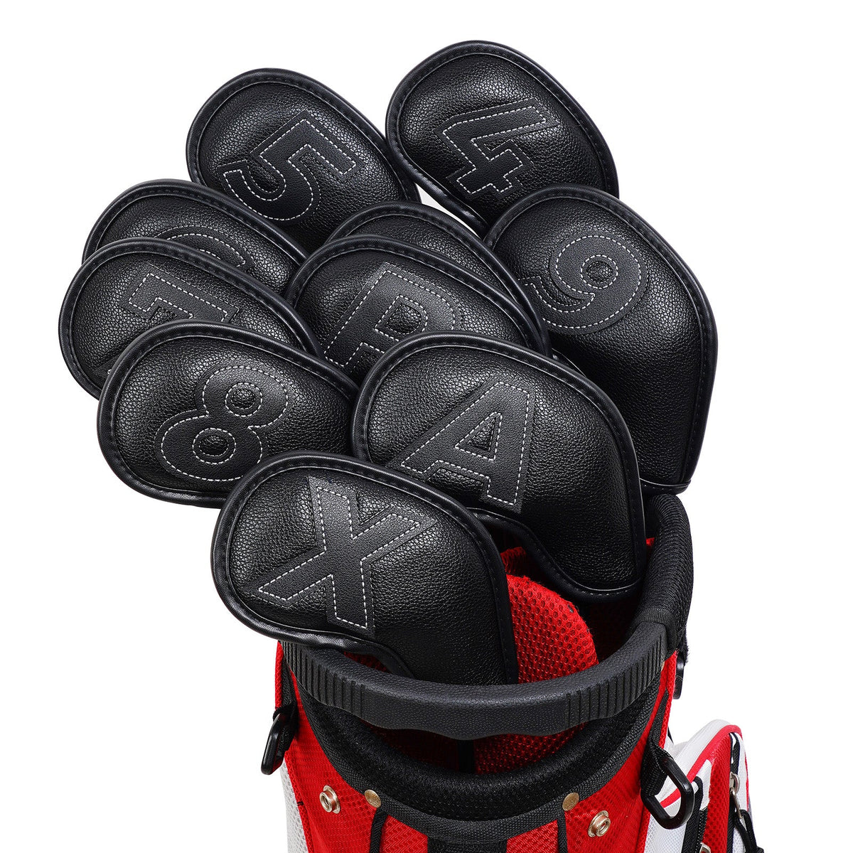 Black PU Iron Cover 10pcs£¨4-9,P,A,S,X£© Head Cover