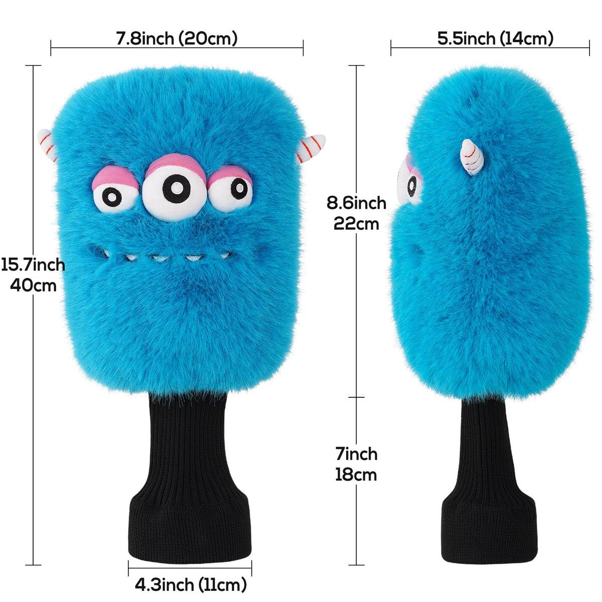 3 Eyes Plush Animal Driver Head Cover