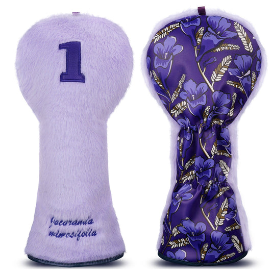Jacaranda Mimosifolia Purple Fuzzy Driver Cover