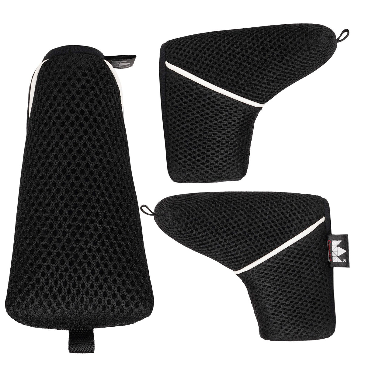 Black Web Blade Head Cover with Velcro