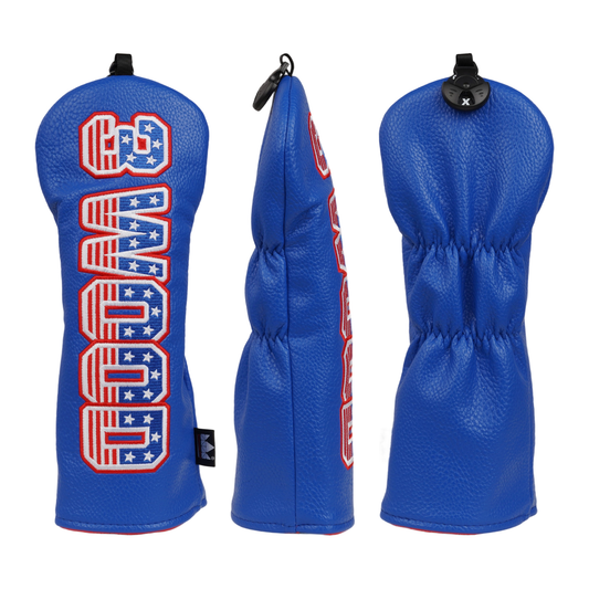 Flag in English Wood Headcover Set