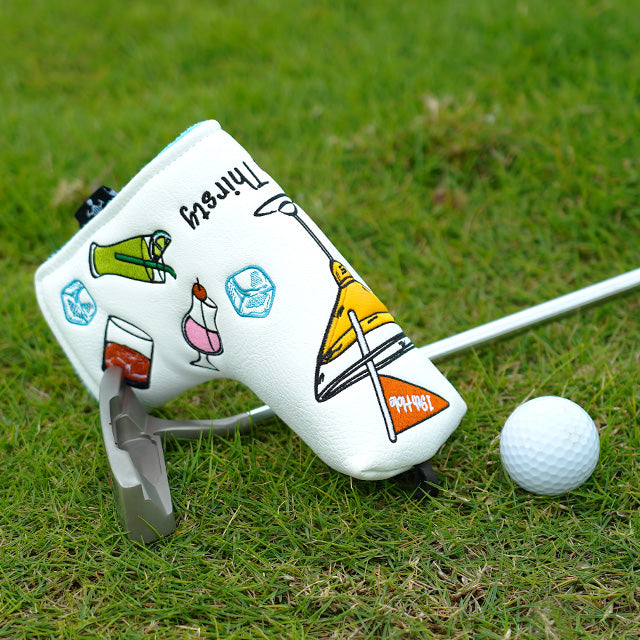 White 19-Hole Widen Blade Putter Cover