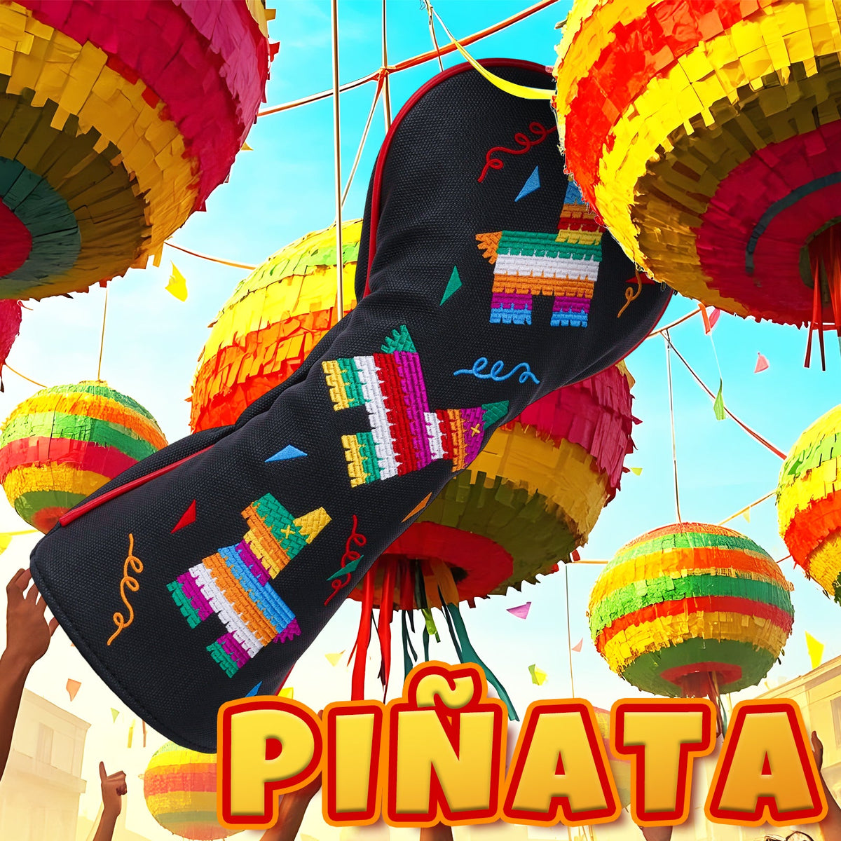 Black Pinata Driver Head Cover