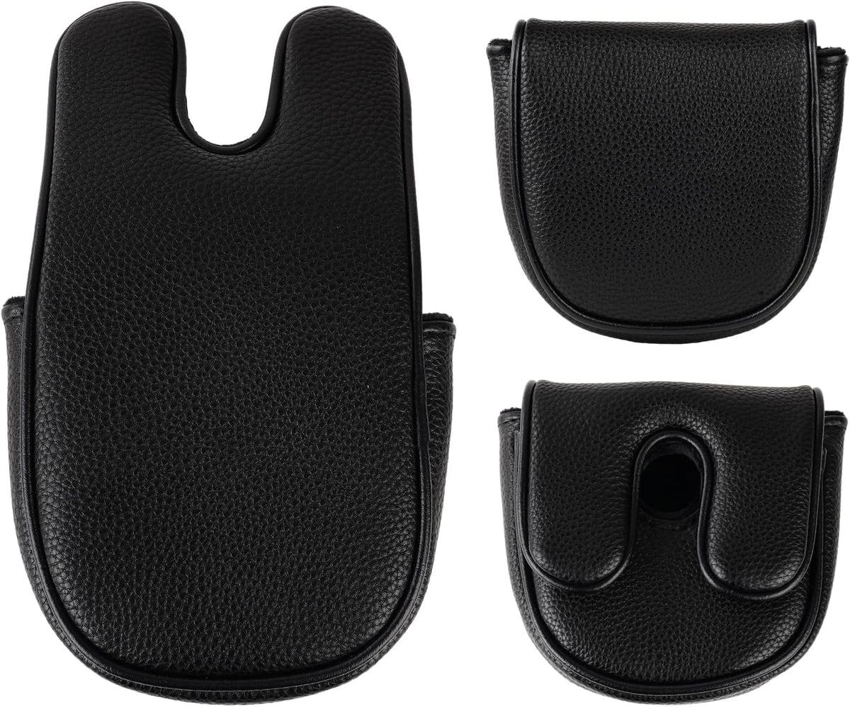 Black Magnetic Leather Putter Head Cover for LAB DF3