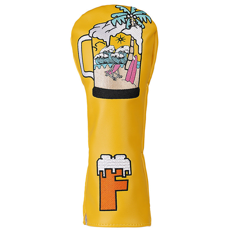 Beer Golf Club Headcovers Set (Driver, Fairway, Hybrid Cover)- Craftsman Golf