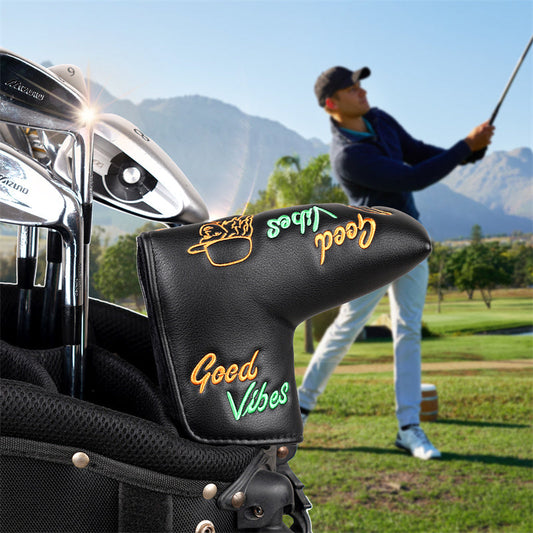 Good Vibes Golf Club Blade Putter Head Cover - Craftsman Golf