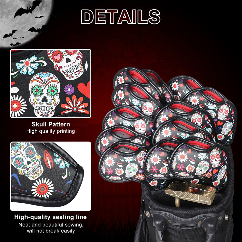 Sugar Skulls Iron Headcovers Set