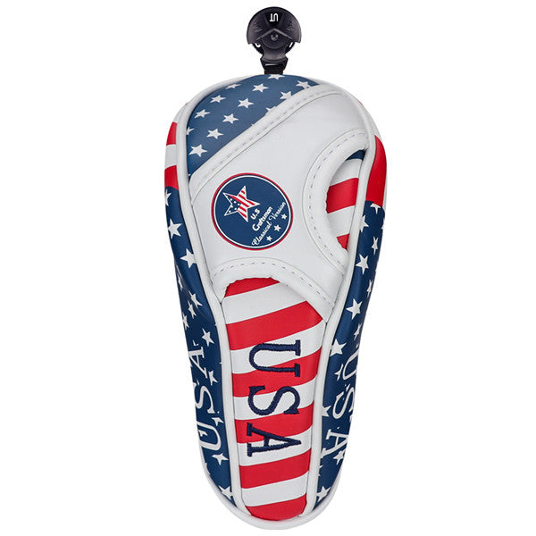 USA Flag Golf Wood Head Covers-CraftsmanGolf