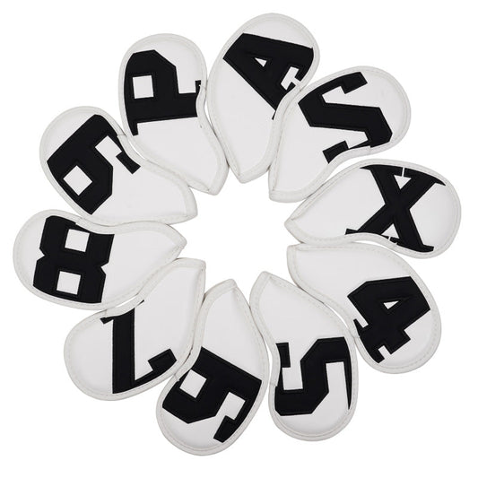 Large Number Leather Magnetic Iron Head Covers 10pcs