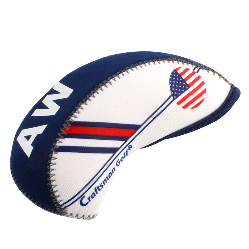 USA Flag Neoprene Iron Head Cover Set-CraftsmanGolf