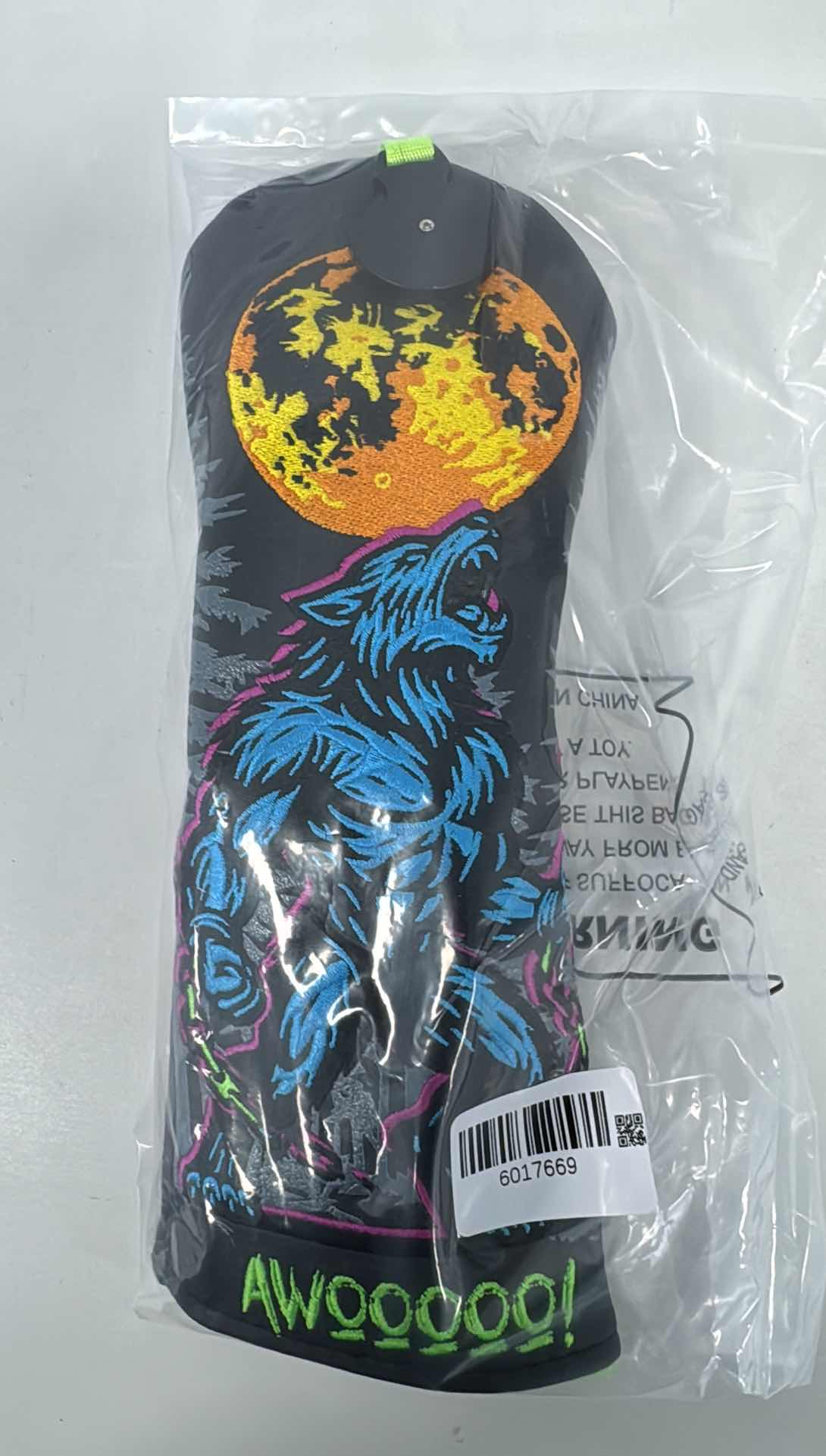Black Werewolf Golf Headcover