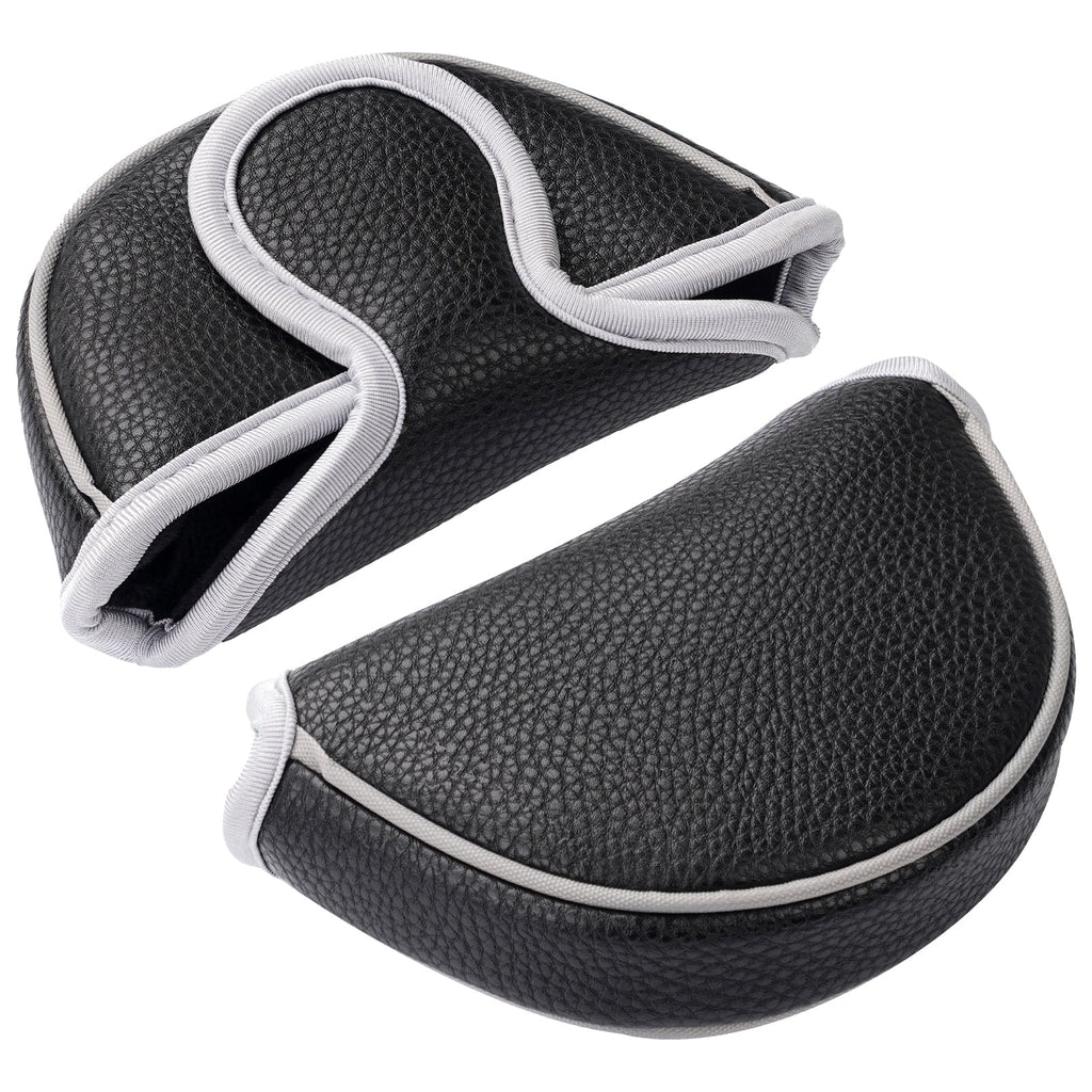 Black Litchi Mallet Putter Head Cover