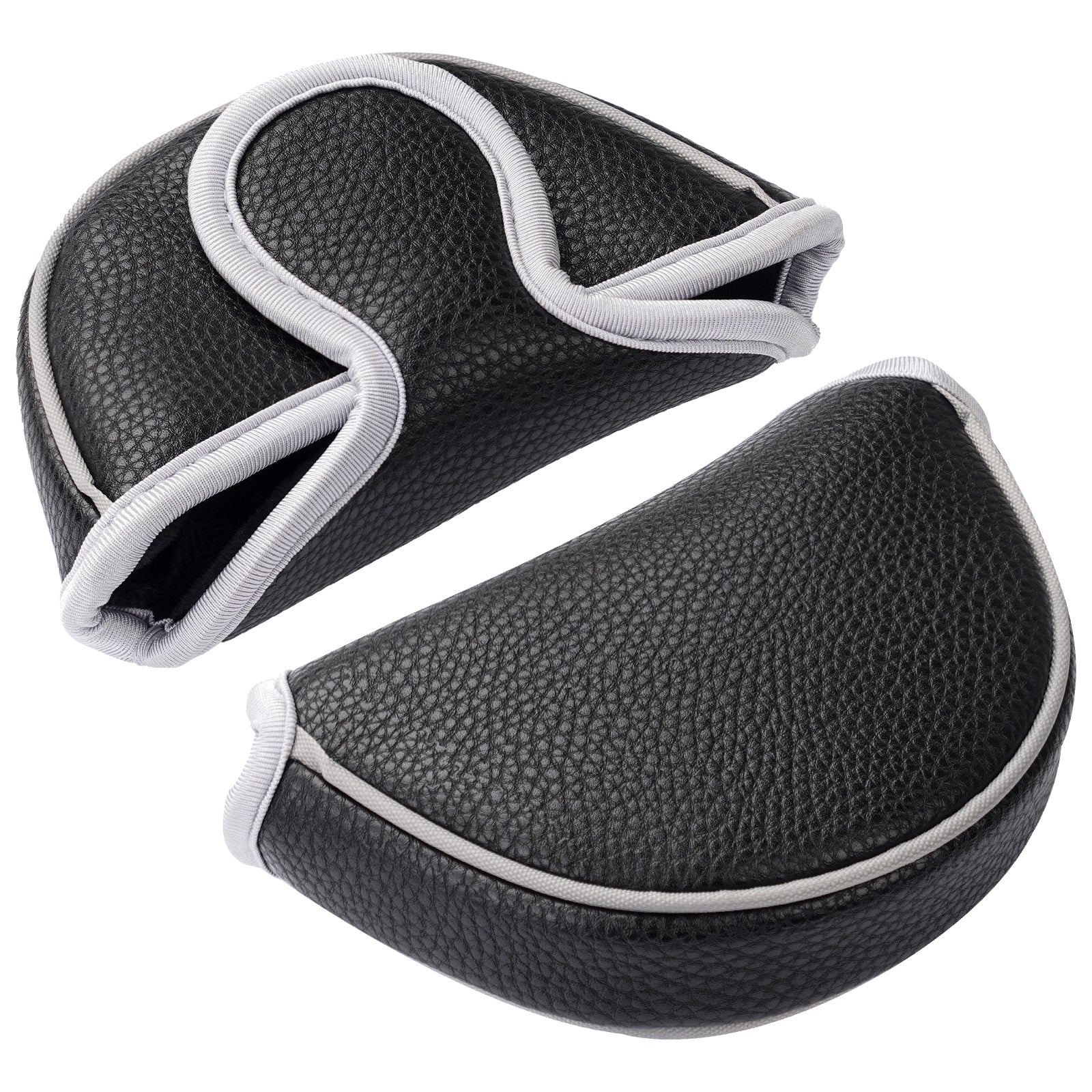 Black Litchi Mallet Putter Head Cover