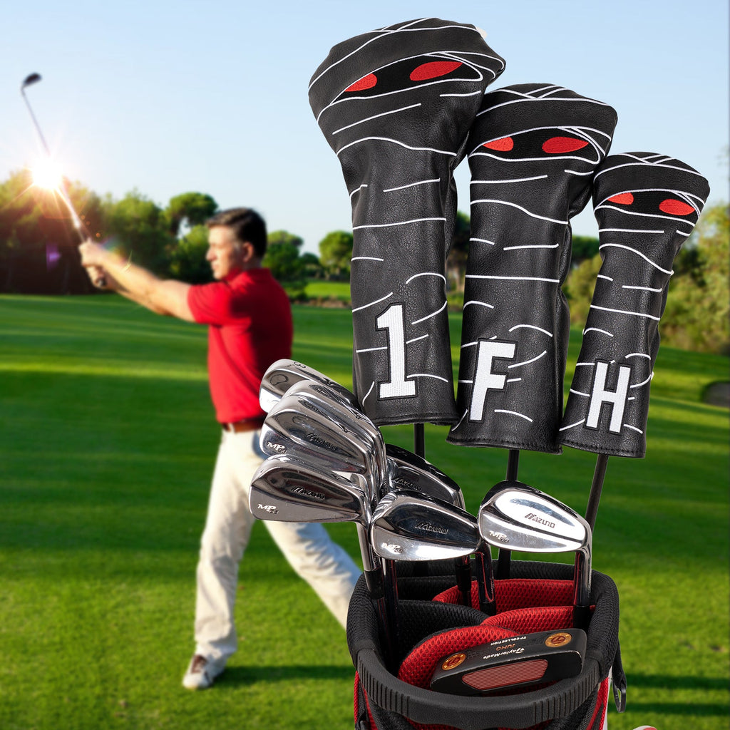 Mummy  Black Golf Head Cover Set