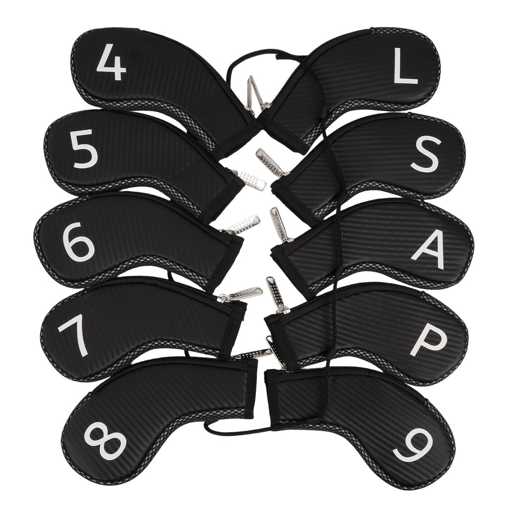Black PU Printing Number Iron Cover 10PCS(4-9，P,A,S,L)
