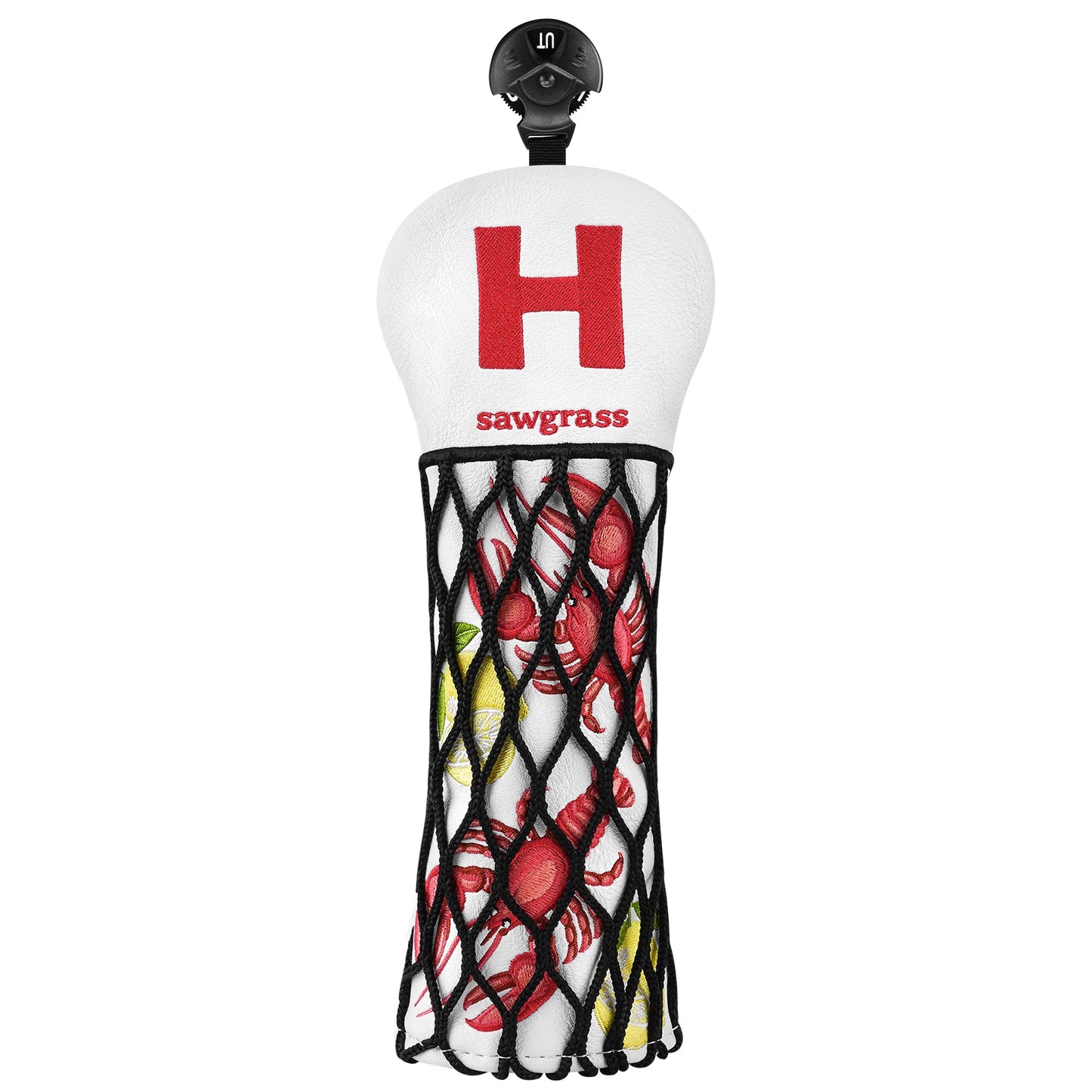 White Wire Lobster Golf Head Cover Set