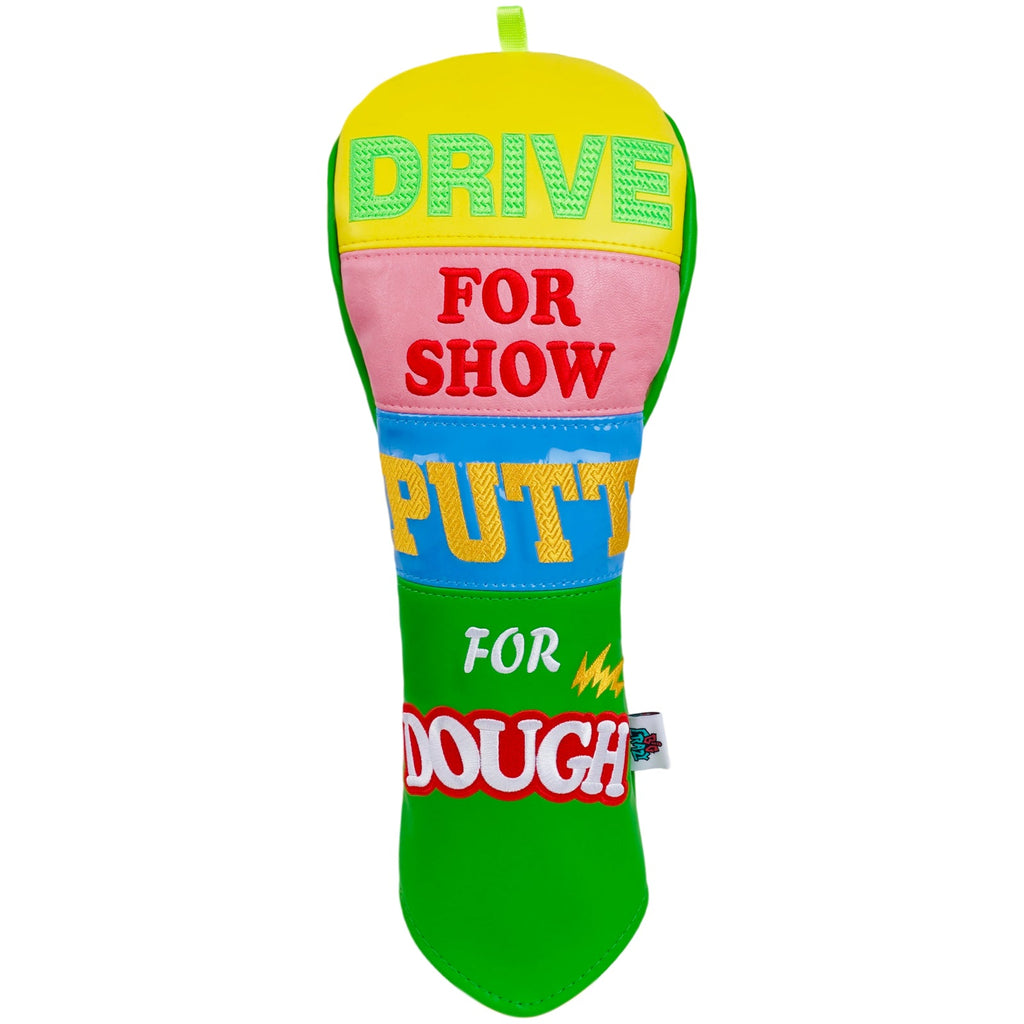 Blue Yellow Pink Green Splice Driver Putter Golf Headcover