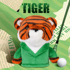 Green Cloth Tiger Animal Driver Head Cover