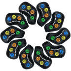 Eat,Shop,Play Golf Iron Cover 10pcs（4-9,P,A,S,L)