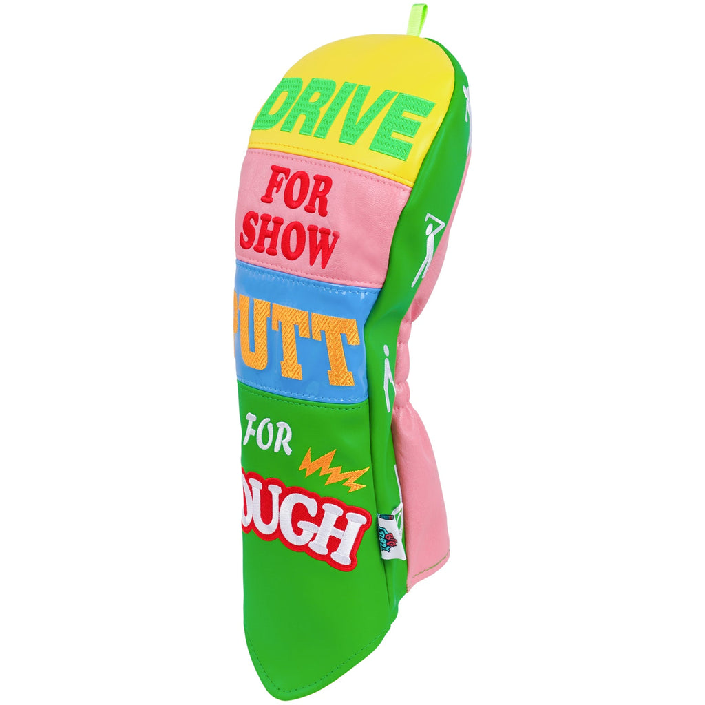 Blue Yellow Pink Green Splice Driver Putter Golf Headcover