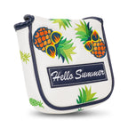 White Eyeglass&Pineapple Square Putter Head Cover