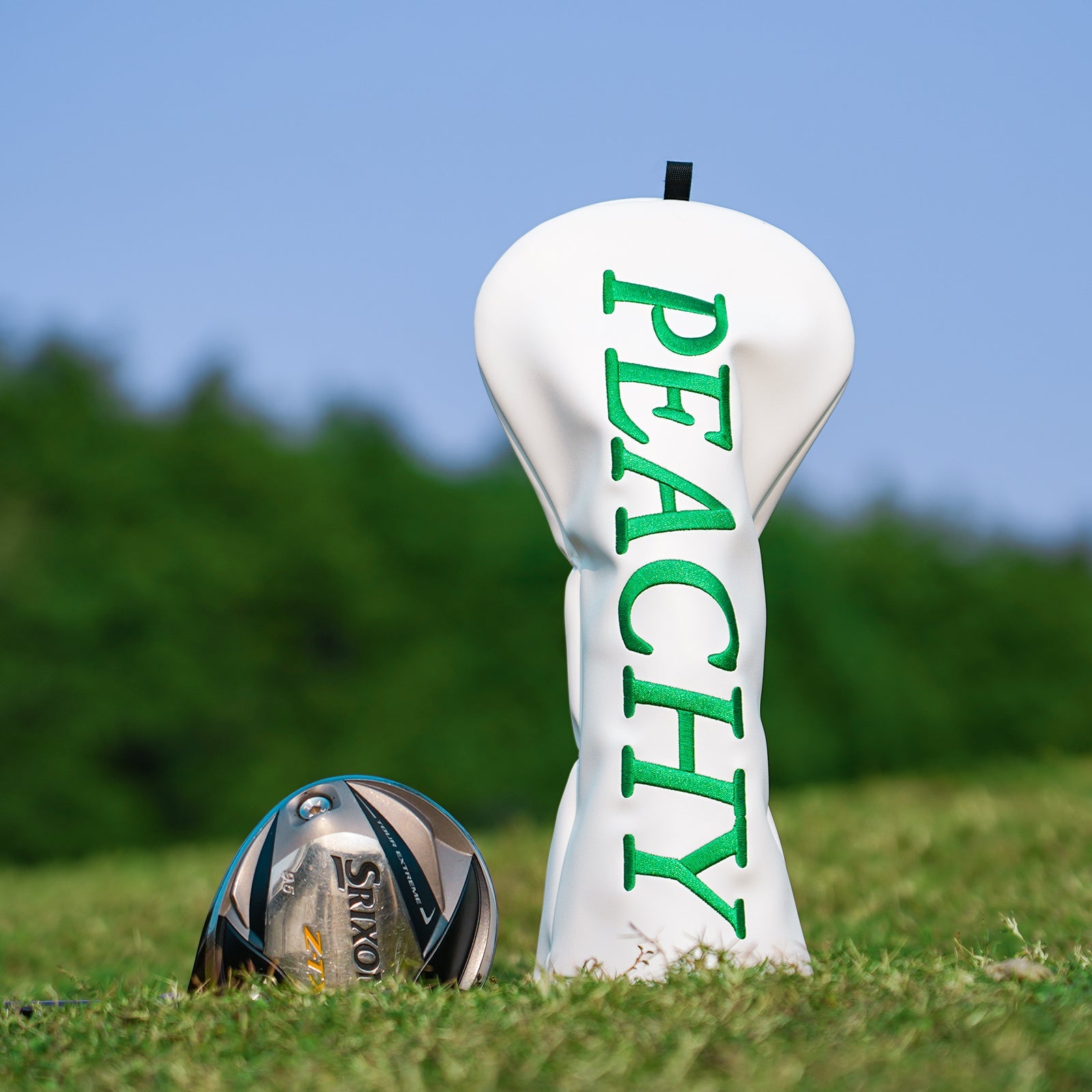 White Peachy Driver Putter Head Cover