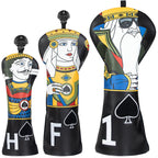 Poker kingdom Wood Head Cover Set