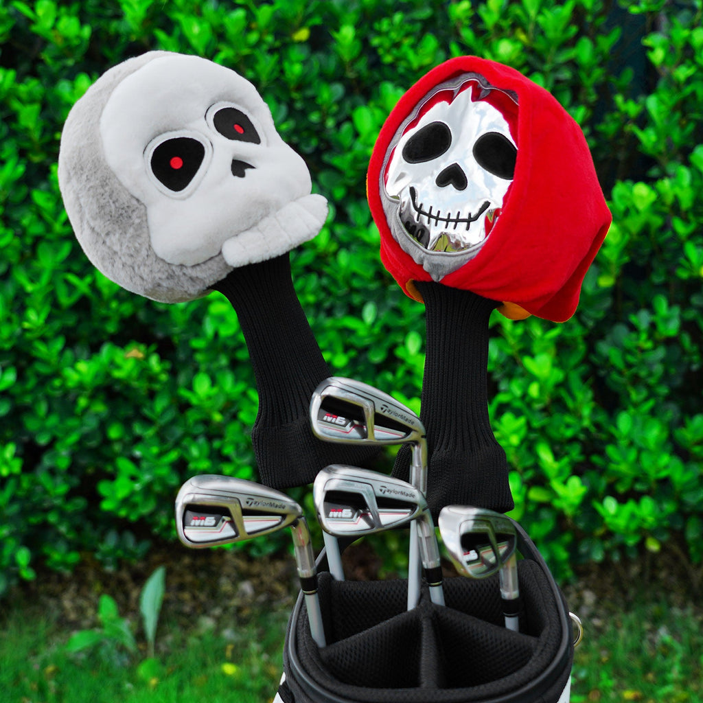 Red Grey Grim Reaper Animal Driver Head Cover