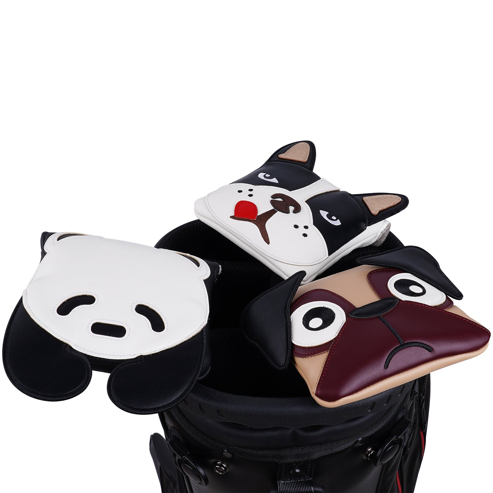 Black Panda Magnet Square Putter Cover