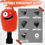 Orange Monster Golf Headcover Set