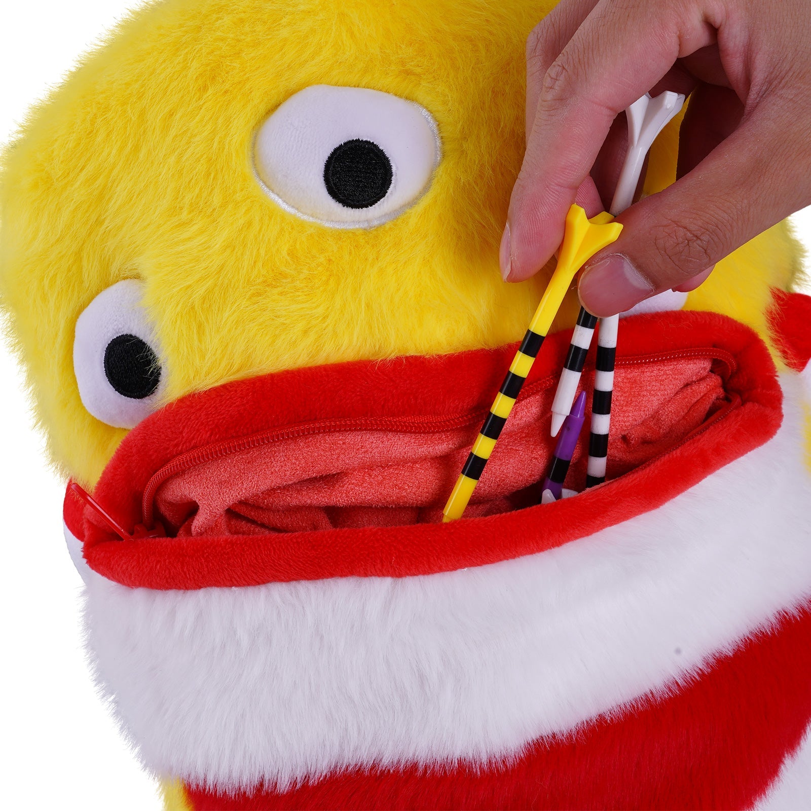 Yellow Blue Monster Driver Head Cover