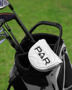 White PAR Map Pattern Putter Golf Headcover