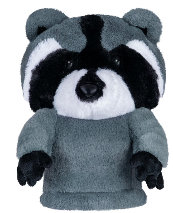 Grey Raccoon Plush Animal Fairway Head Cover