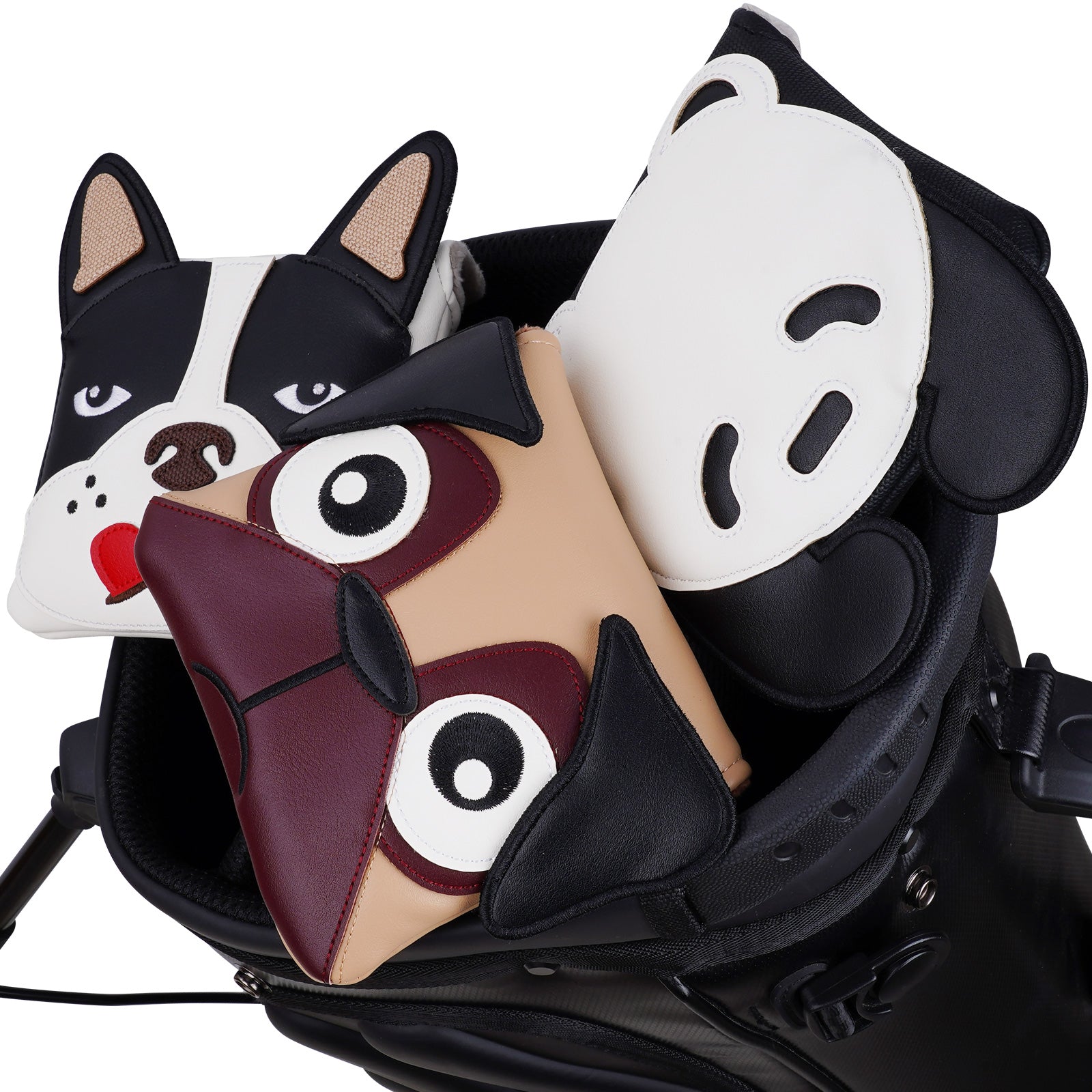 Brown Pug Square Putter Head Cover