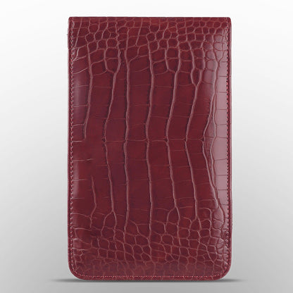 Custom Logo Crocodile Pattern Leather Scorecard Holder